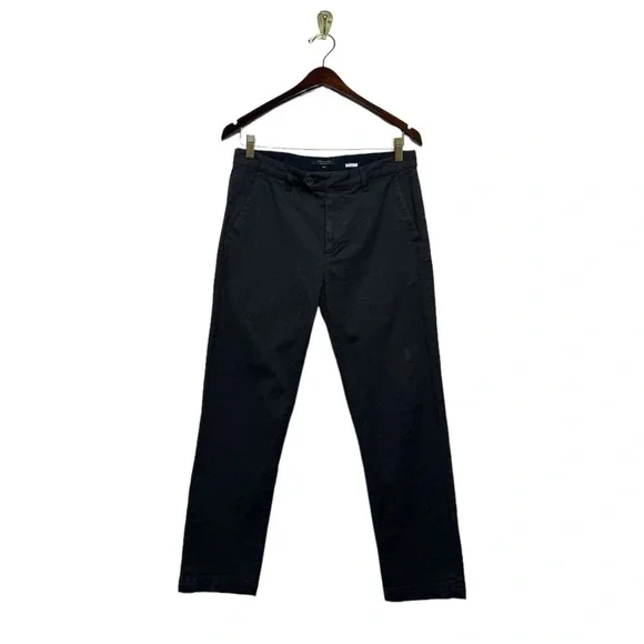 TED BAKER LONDON Saba Semi-Plain Weave Slim Fit Trousers Navy 30R